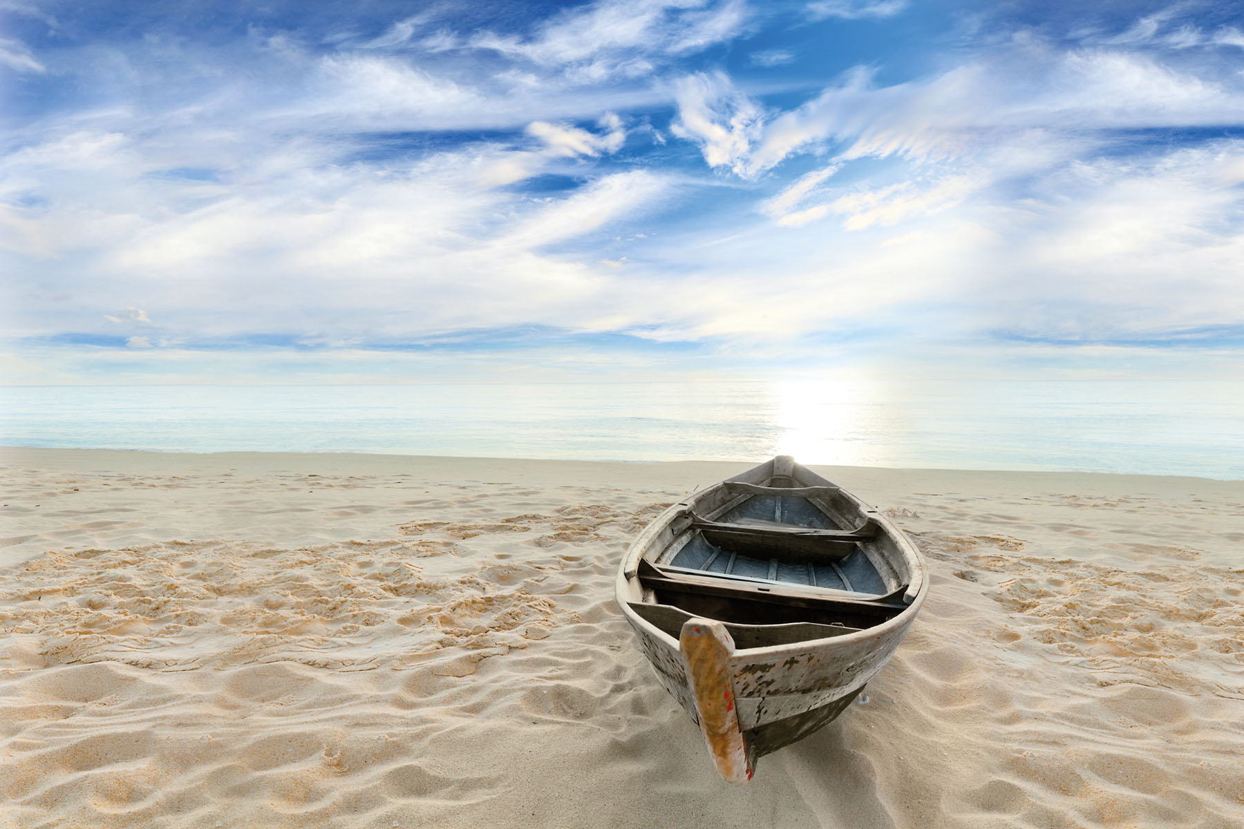 PlateART Duschrückwand Küchenrückwand Wandverkleidung Strand Meer Boot