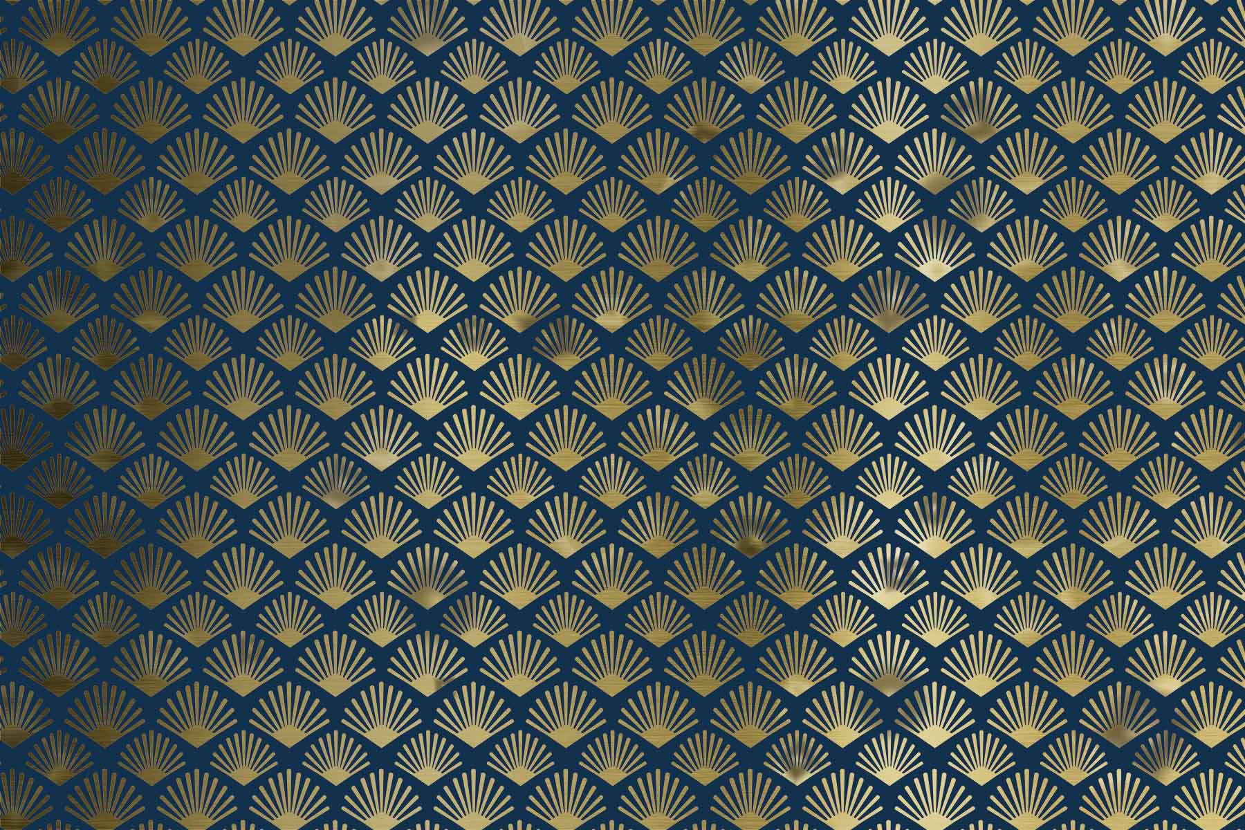 PlateART Duschtückwand Küchenrückwand Designwand Art Deco gold