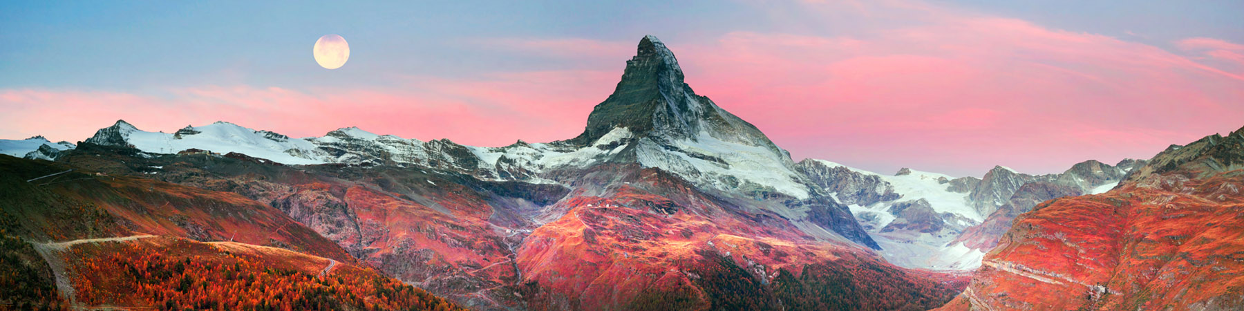 X-Panel Küchenrückwand Matterhorn im Herbst