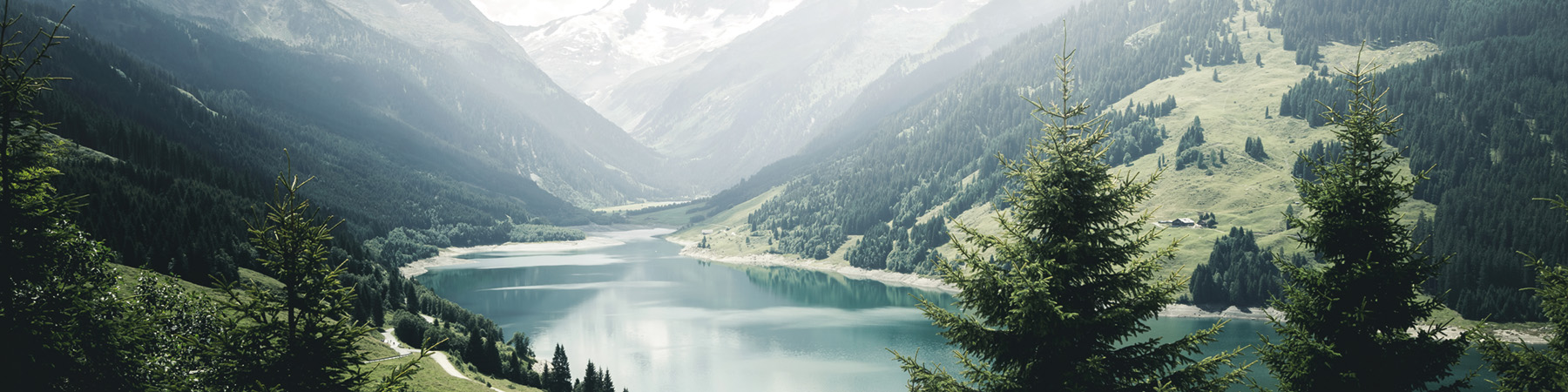 PlateART Küchenrückwand Bergsee