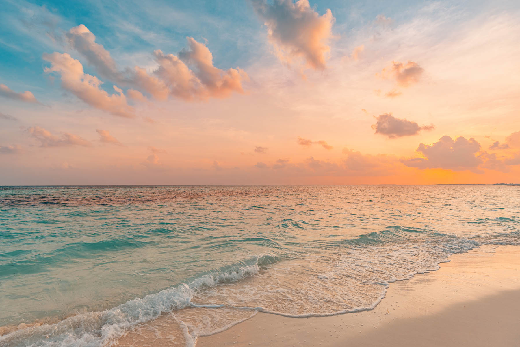 PlateART Duschrückwand Strand Sonnenuntergang